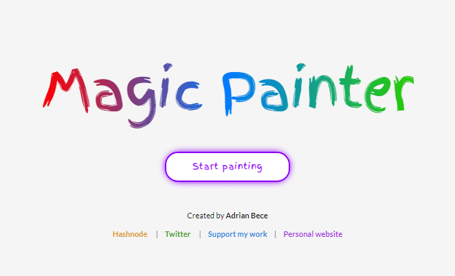 React Magic painter